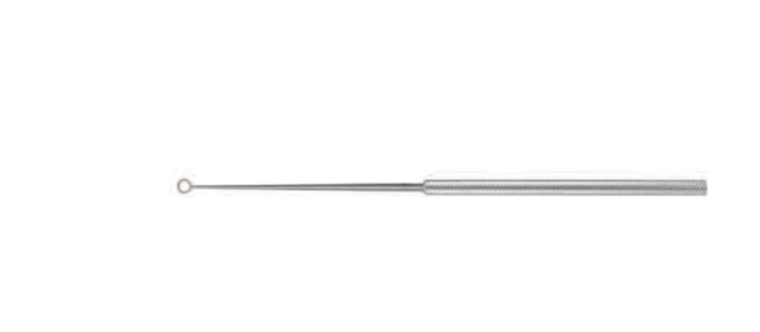 EAR CURETTE BY BUCK, WL 15CM, FIG.2,SHARP (ID 2.5MM)