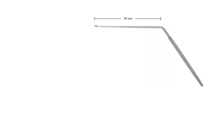 EAR CURETTE, ANGLED, 35° UPCURVED, FIG.2BLUNT