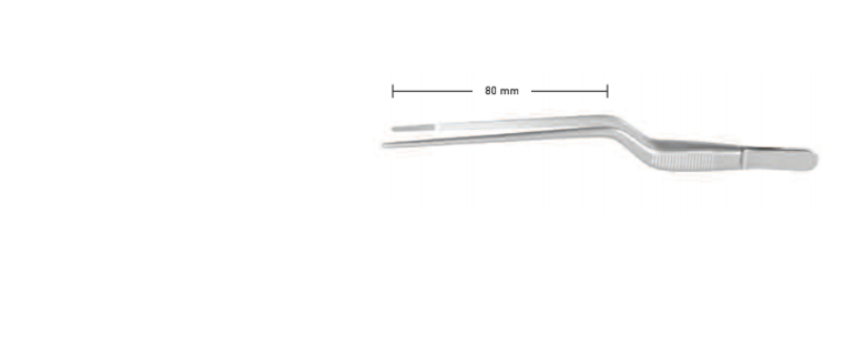 EAR DRESSING FORCEPS BY JANSEN, 16CM,BAYONET, VERY DELICATE