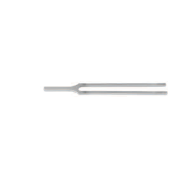 TUNING FORK BY HARTMANN, C = 128HZ,FROM NICKEL-PLATED STEEL