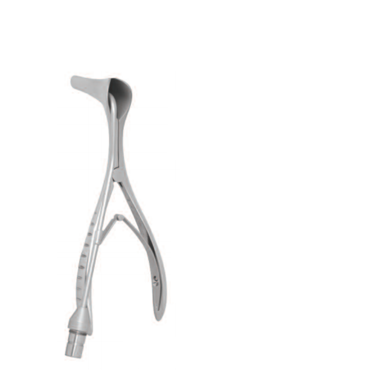 NASAL SPECULUM BY KILLIAN, SIZE 2; 55MMWITH LIGHT CARRIER 042700FX OR SUCTIONTUBE 042600FX, LENGTH 14CM