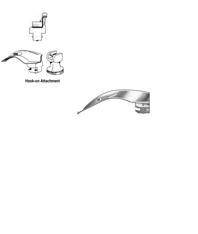 MACINTOSH Laryngoscope Blade, Stainless, Size 1, Infant