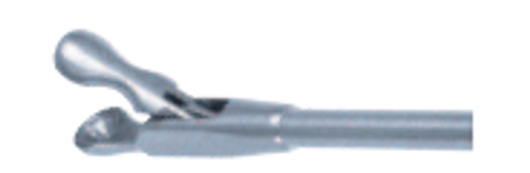 LARYNGEAL BIOPSY FORCEPS,WITH ROUND CUPPED JAWS 4MM ¸, WL 17CM,STRAIGHT