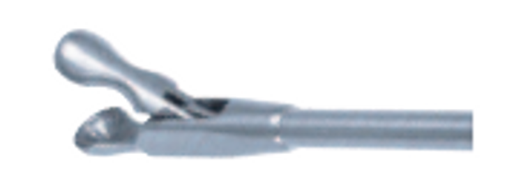 LARYNGEAL BIOPSY FORCEPS,WITH ROUND CUPPED JAWS 4MM ¸, WL 17CM,CURVED RIGHT