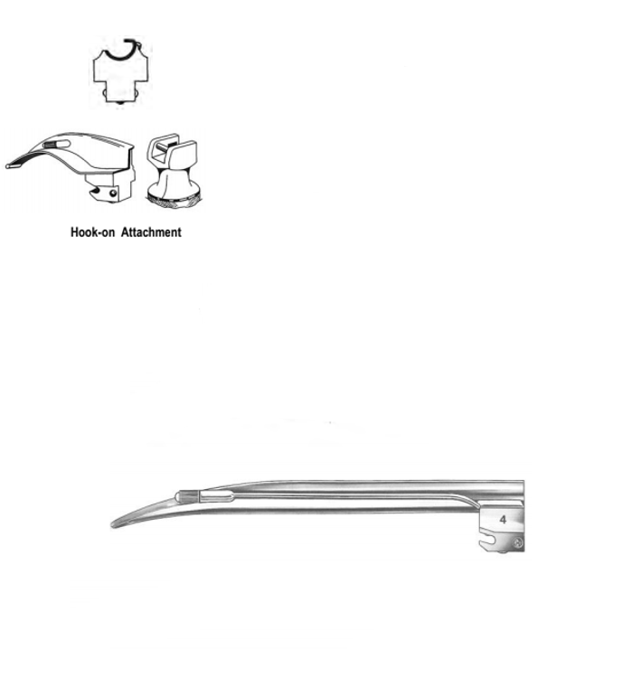 MILLER Laryngoscope Blade, Stainless, Size 3, Medium Adult