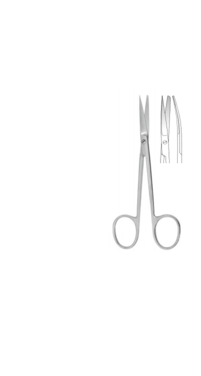 OPERATING SCISSORS, DELICATE, CURVED,SHARP / BLUNT, 12CM