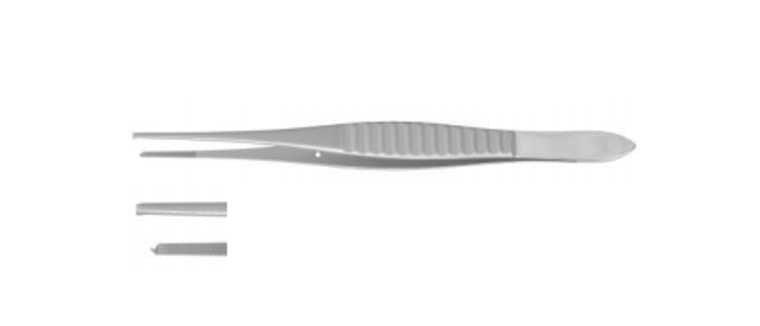 TISSUE FORCEPS BY GILLIES, 15CM,1X2 TEETH