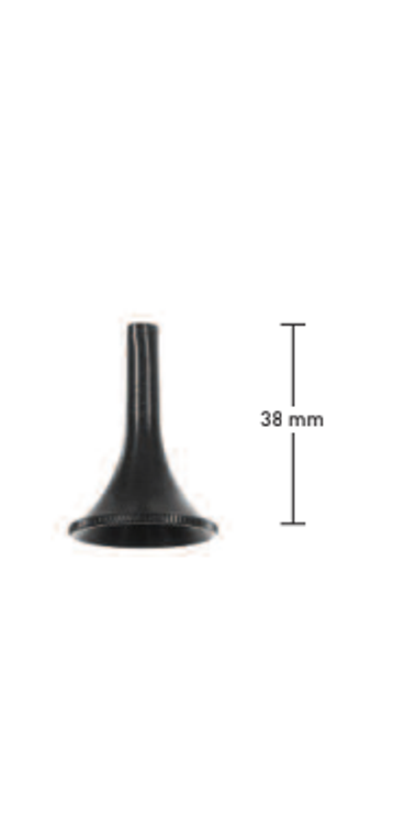 EAR SPECULUM BY ZOELLNER, OVALBLACK FINISH, SIZE 4