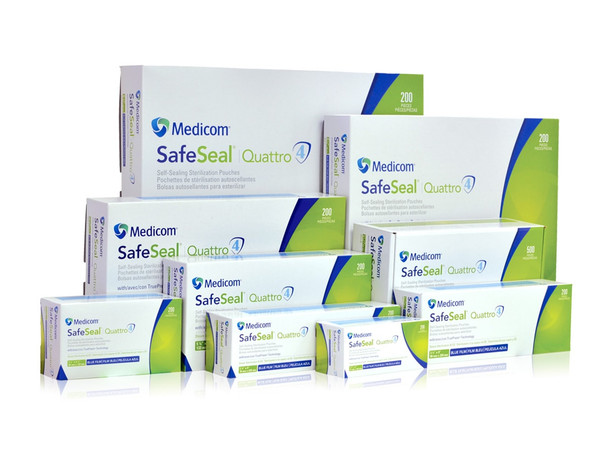 SafeSeal Quattro Sterilization Pouches