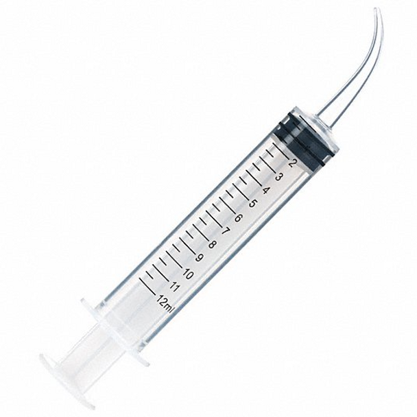 Curved Tip 12cc Syringe 50/bx