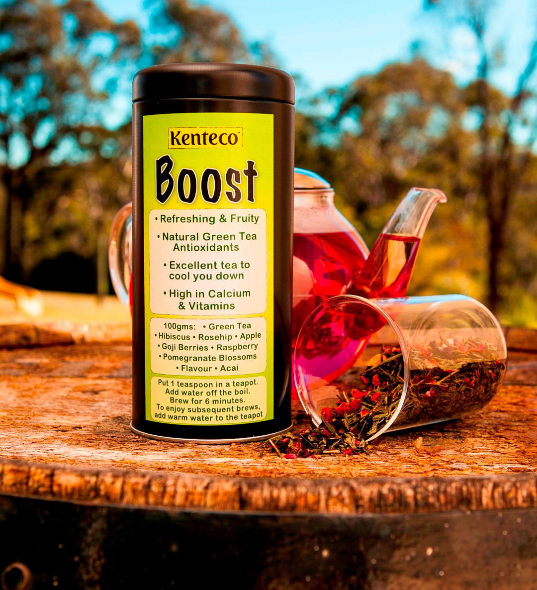 boost green tea with goji and acai berry