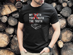 "The Truth" Men's (BLACK) T-Shirt, Christian Shirt, Religious Shirt, Bible Shirt, Jesus Shirt, Christian Gift