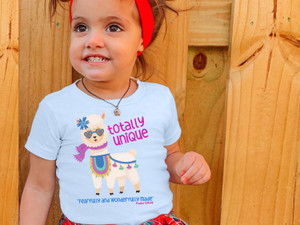 Totally Unique Kid's (WHITE) Jersey Tee, Fearfully and Wonderfully Made, Psalm 139:14, Toddler T-Shirt