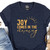 Joy Comes in the Morning (Heather Navy) Shirt, Religious Shirt, Christian Shirt, Encouragement Shirt, Bible Verse Shirt, Inspirational Shirt, Hope T-Shirt