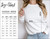 Size Chart - Gildan 18000 Sweatshirt - Unisex