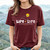 Ski Jump Women's (MAROON) T-shirt, "Soar on Wings Like Eagles" Shirt, Psalm 40:31 Shirt, Skier Gift, Faith-Based Shirt