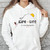 Rock Climber Women's (WHITE) Hoodie, "I Can Do All Things Through Christ" Shirt, Philippians 4:13 Shirt, Climber Hoodie