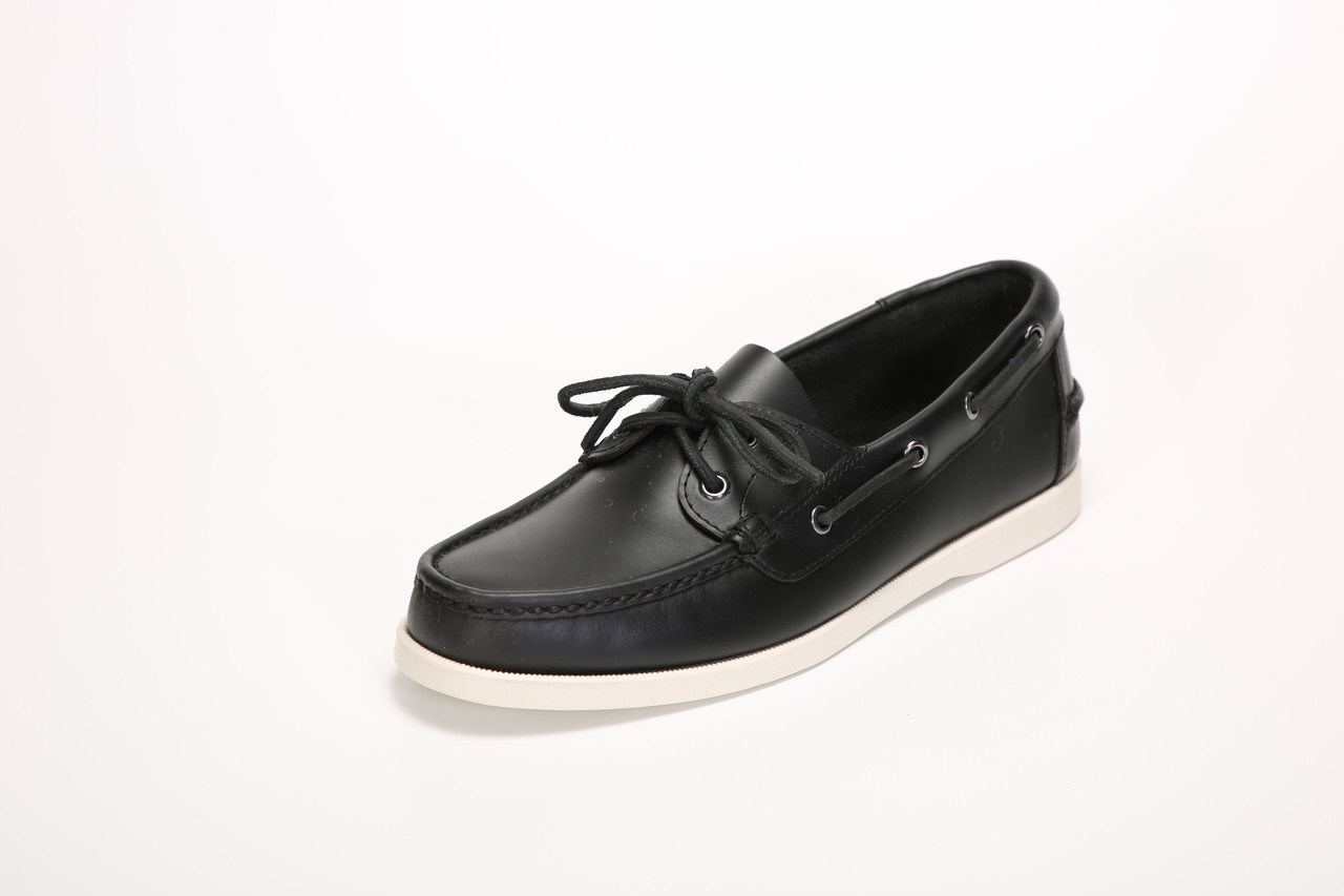 Neil M Men's Boat Shoe (Black)