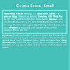 Cosmic Sours candy - Nutritional Information
