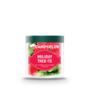 A cup of Holiday Tree-ts candy - with lid