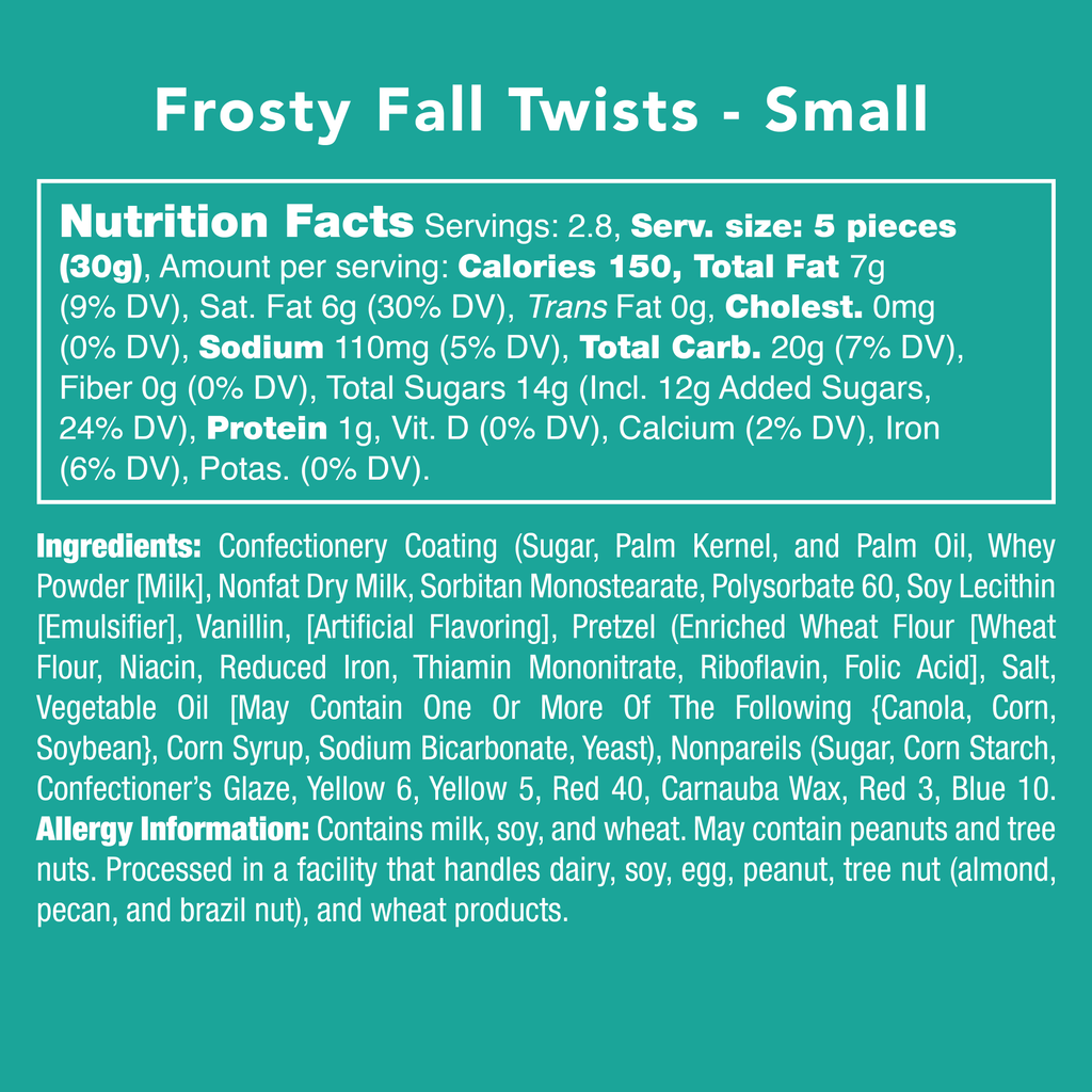 Frosty Fall Twists - Nutritional Information
