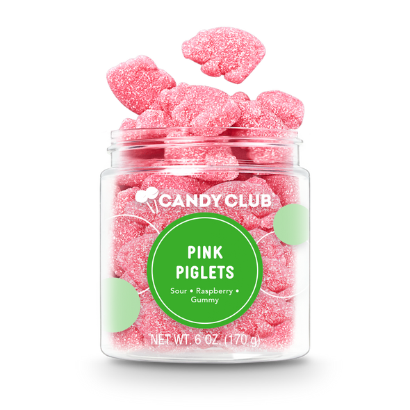 A cup of Pink Piglets candy