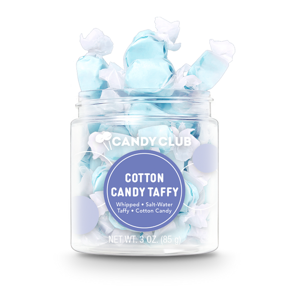 A cup of Cotton Candy Taffy candy