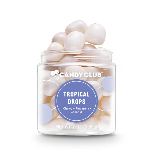 A cup of Tropical Drops candy