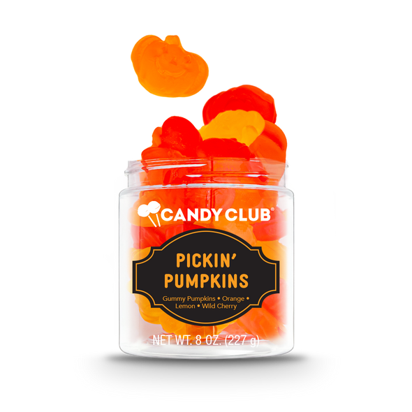 A cup of Pickin' Pumpkins candy