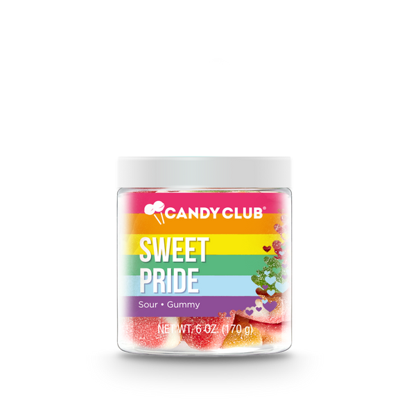 Sweet Pride candy cup with white lid