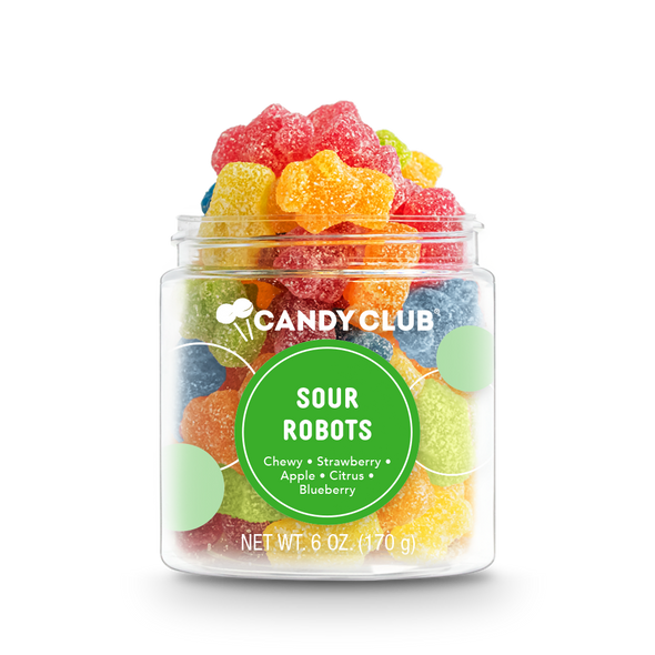 Sour Robots candy cup