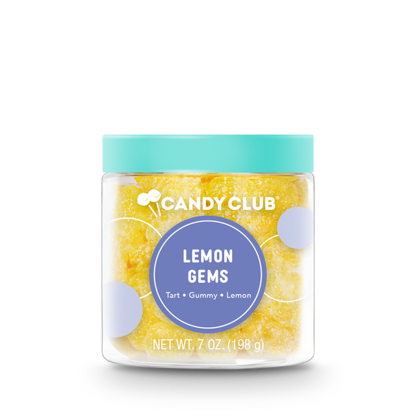 Lemon Gems candy cup with lid