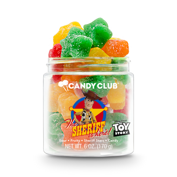 A cup of Candy Club's Disney and Pixar Toy Story Woody candy.
©Disney/Pixar.