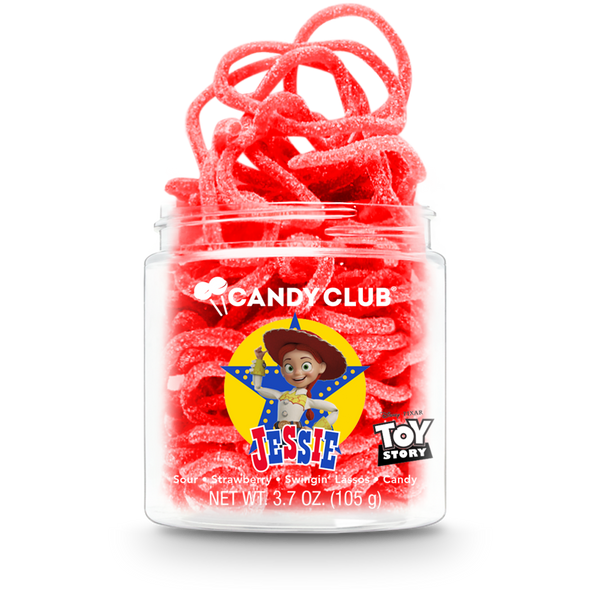 A cup of Candy Club's Disney and Pixar Toy Story Jessie candy.
©Disney/Pixar.