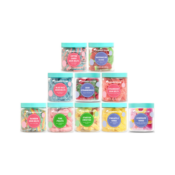 Bestselling candy jars pack of 10 Bestselling candy jars pack of 10