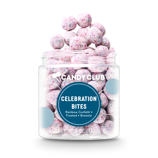 A cup of Celebration Bites candy