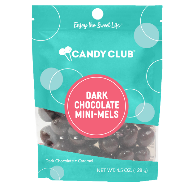 Dark Chocolate Mini-Mels candy in a Gusset Bag from Candy Club