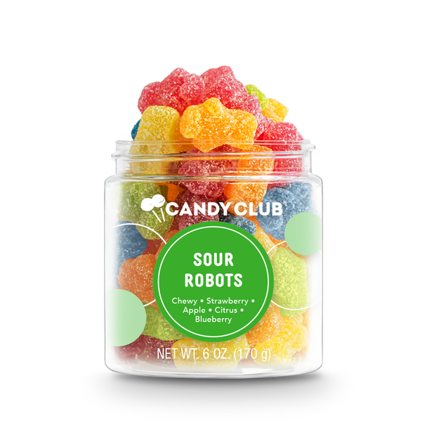 Sour Robots candy cup