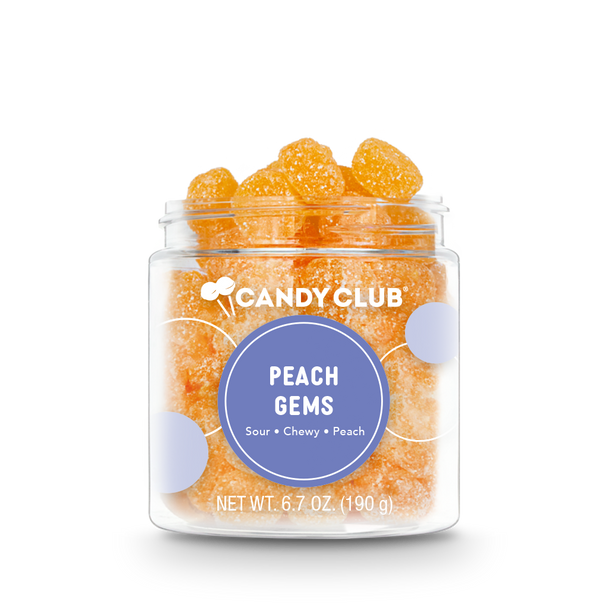 Peach Gems candy cup