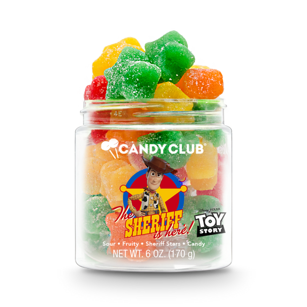 A cup of Candy Club's Disney and Pixar Toy Story Woody candy.
©Disney/Pixar.