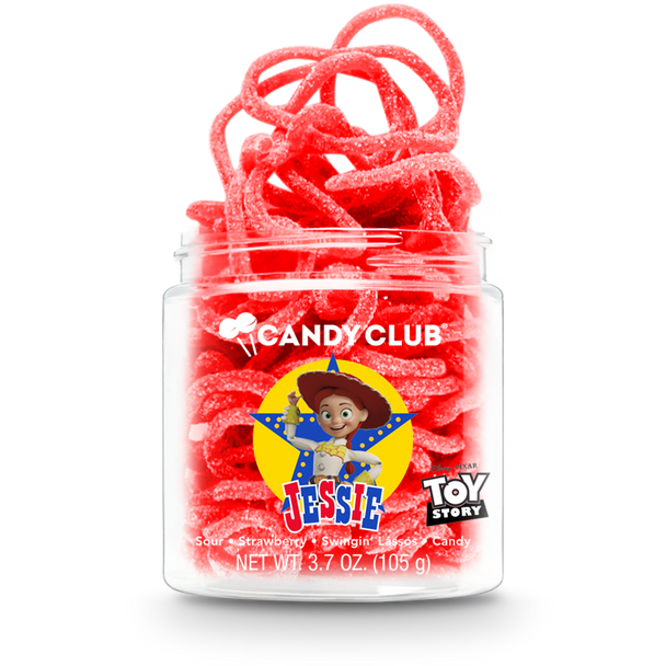 A cup of Candy Club's Disney and Pixar Toy Story Jessie candy.
©Disney/Pixar.