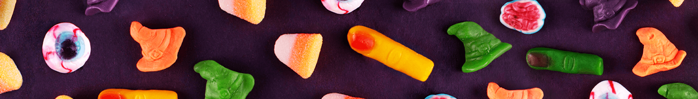 Candy Club Halloween Candies: Witch Hats, Missing Body Parts, Candy Corn Puffs