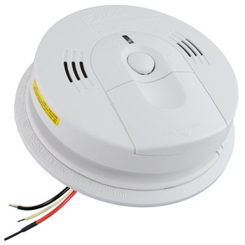 Kidde Hardwire Smoke and Carbon Monoxide Combination Detector with AA Battery Backup, Voice Alarm, and Ionization Sensor - KN-COSM-IBA Kidde Hardwire Smoke and Carbon Monoxide Combination Detector with AA Battery Backup, Voice Alarm, and Ionization Sensor - KN-COSM-IBA