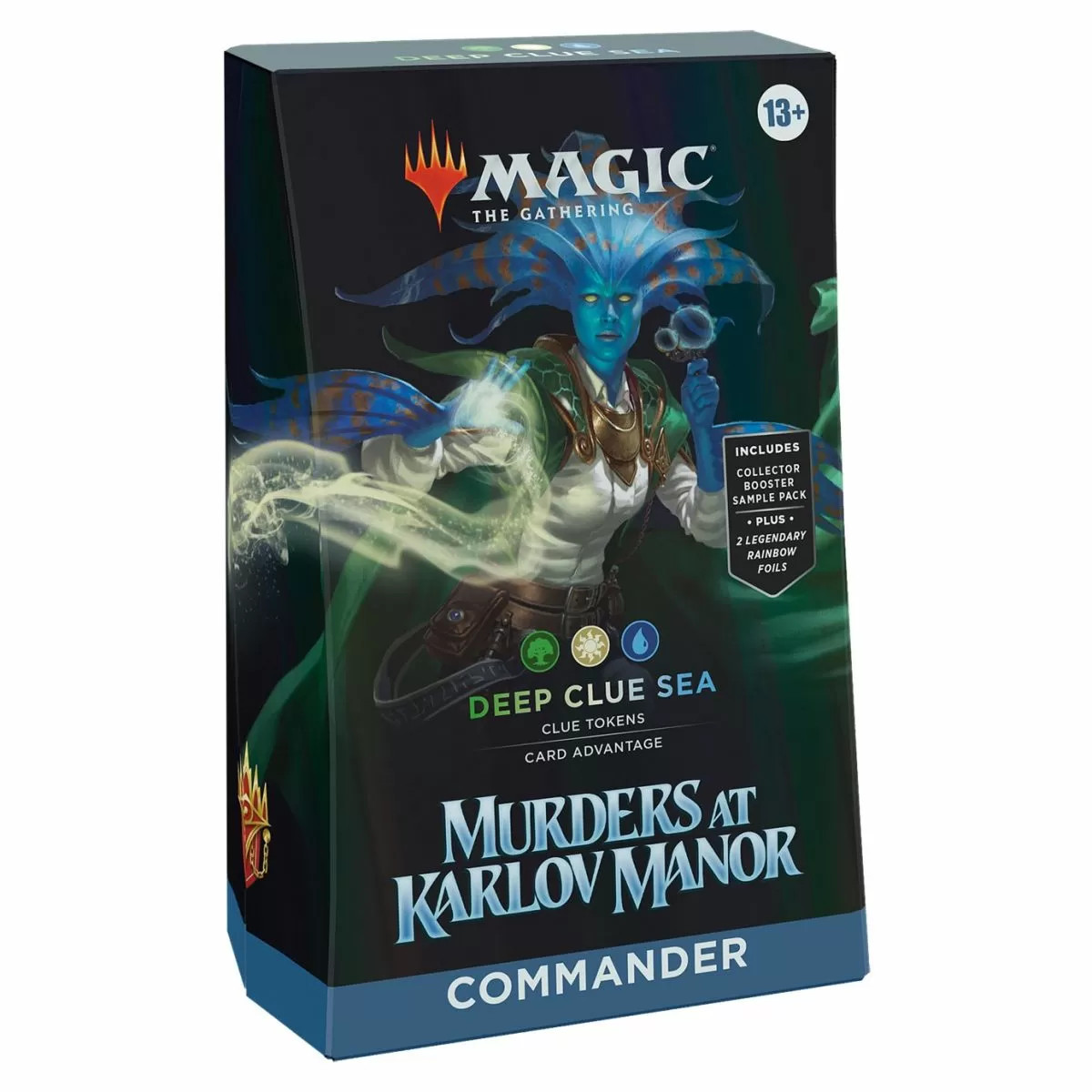 MTG Murders At Karlov Manor Commander Deck (Green-White-Blue Deep Clue Sea) - Grand J Games MTG Murders At Karlov Manor Commander Deck (Green-White-Blue Deep Clue Sea) - Grand J Games