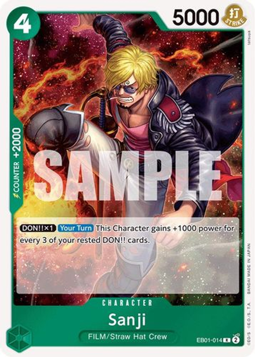 ONE PIECE - 【PSA10 】サンジ 10-004 ８パックバトル ONE PIECE サンジ 8パックバトル psa10