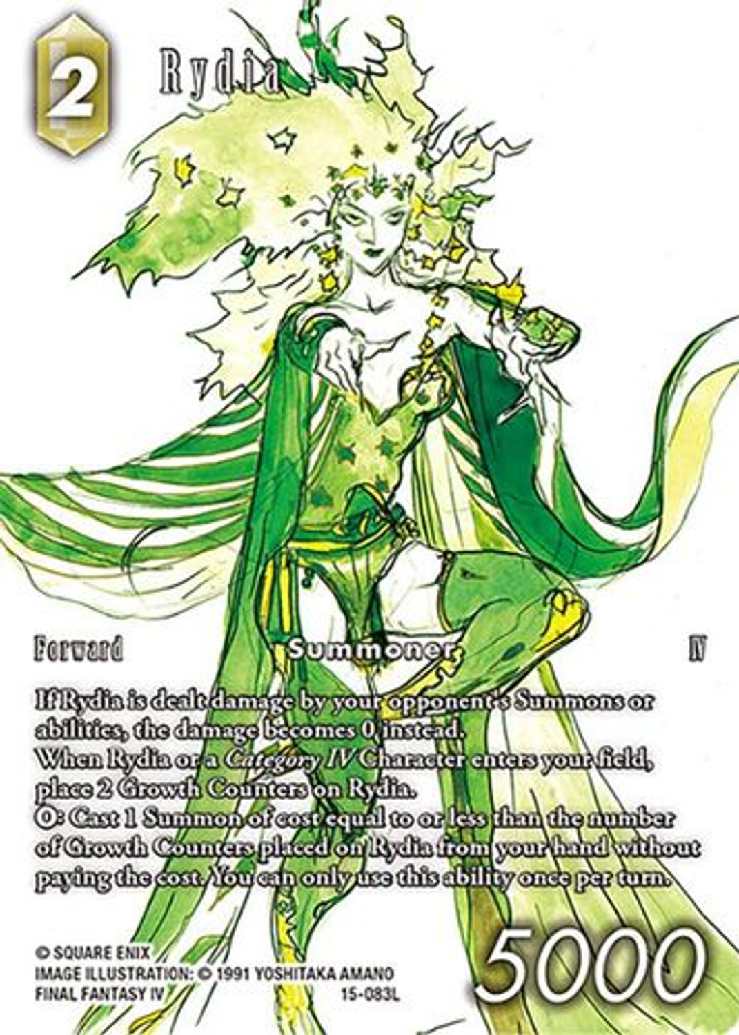 15-083](L) Rydia (Full Art) (Foil) - Grand J Games