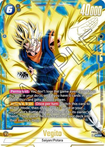 Dbz Ccg Vegito Super Saiyan Vegito DRAGON BATTLERS Foil Rare B298-6 –  DBHEROES_AU