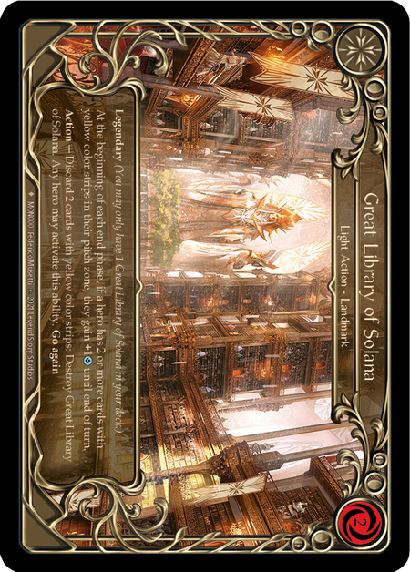 【週末セール】Great Library of Solana 【RF】 Great Library of Solana （Rainbow Foil） 【公式通販】