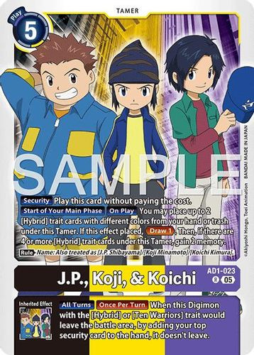 AD01-023](R) J.P., Koji, & Koichi (Foil) - Grand J Games