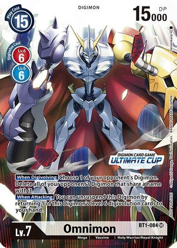 BT01-084SR Omnimon (April Ultimate Cup 2022) (Foil) - Grand J Games